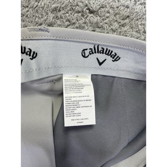 Callaway Mens Shorts Grey Ceinture Active Stretch Opti Dri Size 40 NWT‎ - Picture 4 of 9